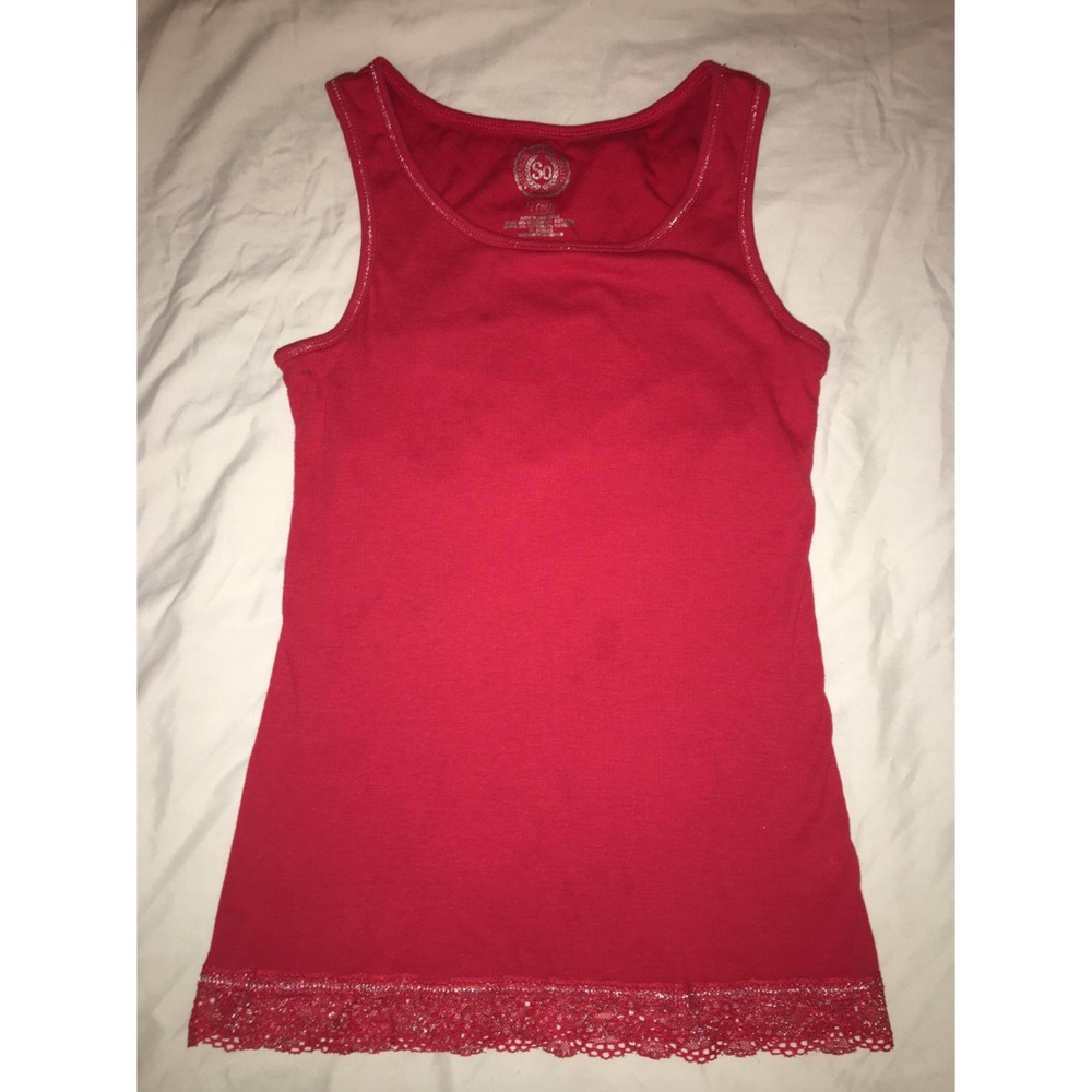 RED TANK TOP